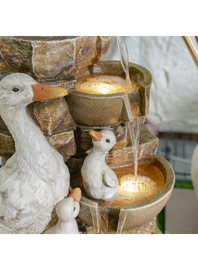 DANUBE HOME Duck Fountain – Charming Decorative Water Feature for Garden, Patio & Balcony – Durable Outdoor Fountain with Gentle Water Flow & Realistic Duck Design – Home & Landscape Décor - Image 3