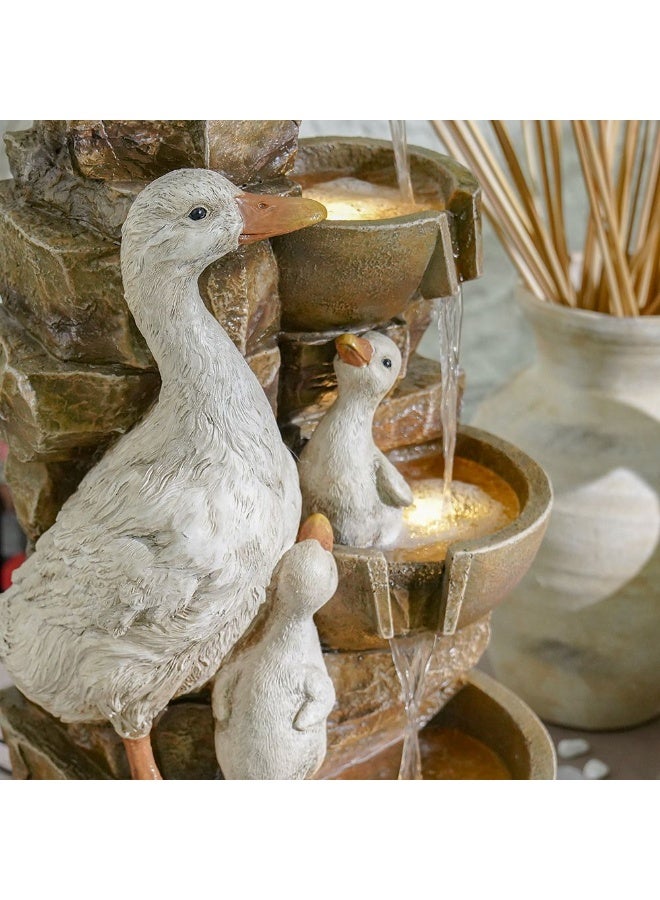 DANUBE HOME Duck Fountain – Charming Decorative Water Feature for Garden, Patio & Balcony – Durable Outdoor Fountain with Gentle Water Flow & Realistic Duck Design – Home & Landscape Décor - Image 2