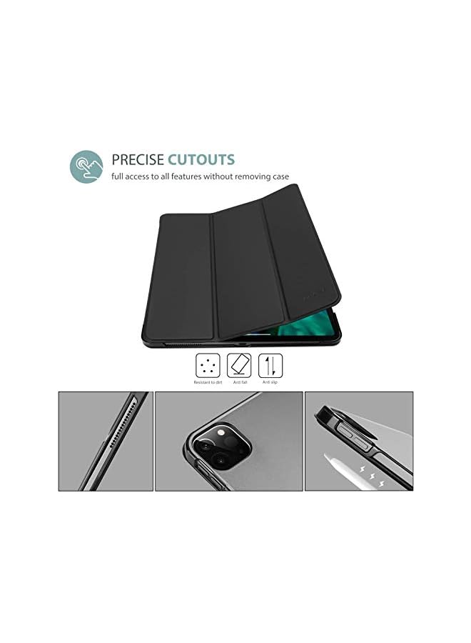 Procases iPad Pro 11 Inch Case 2022/2021 / 2020/2018, Slim Stand Hard Back Shell Smart Cover for iPad Pro 11 Inch 4th Generation 2022 / 3rd Gen 2021/ 2nd Gen 2020 / 1st Gen 2018 -Shadowblack - Image 3