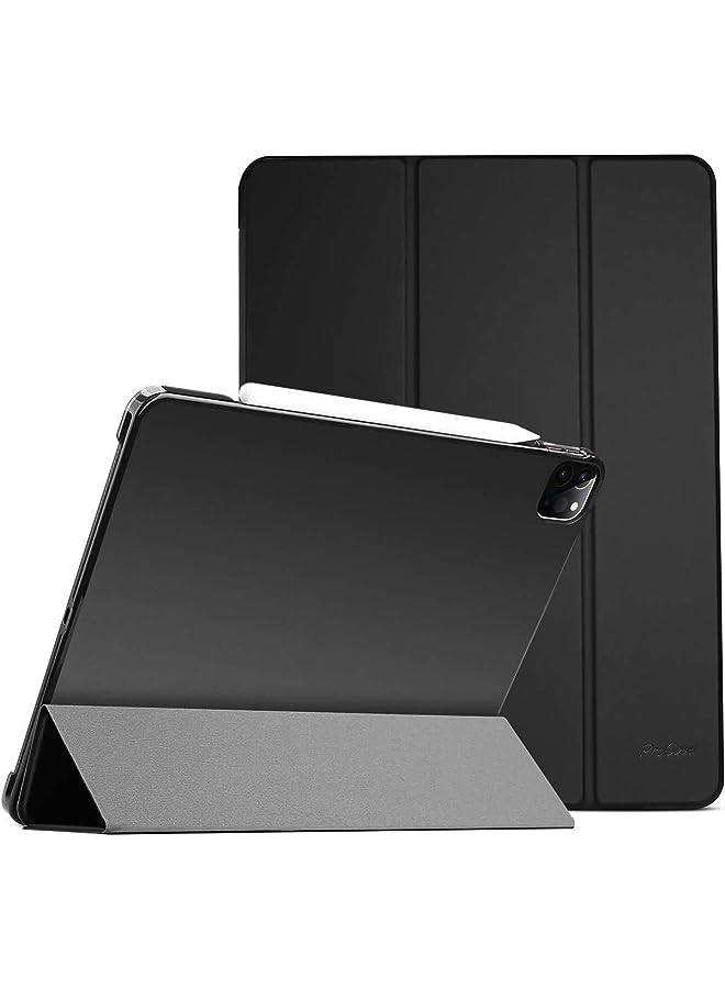 Procases iPad Pro 11 Inch Case 2022/2021 / 2020/2018, Slim Stand Hard Back Shell Smart Cover for iPad Pro 11 Inch 4th Generation 2022 / 3rd Gen 2021/ 2nd Gen 2020 / 1st Gen 2018 -Shadowblack - Image 1