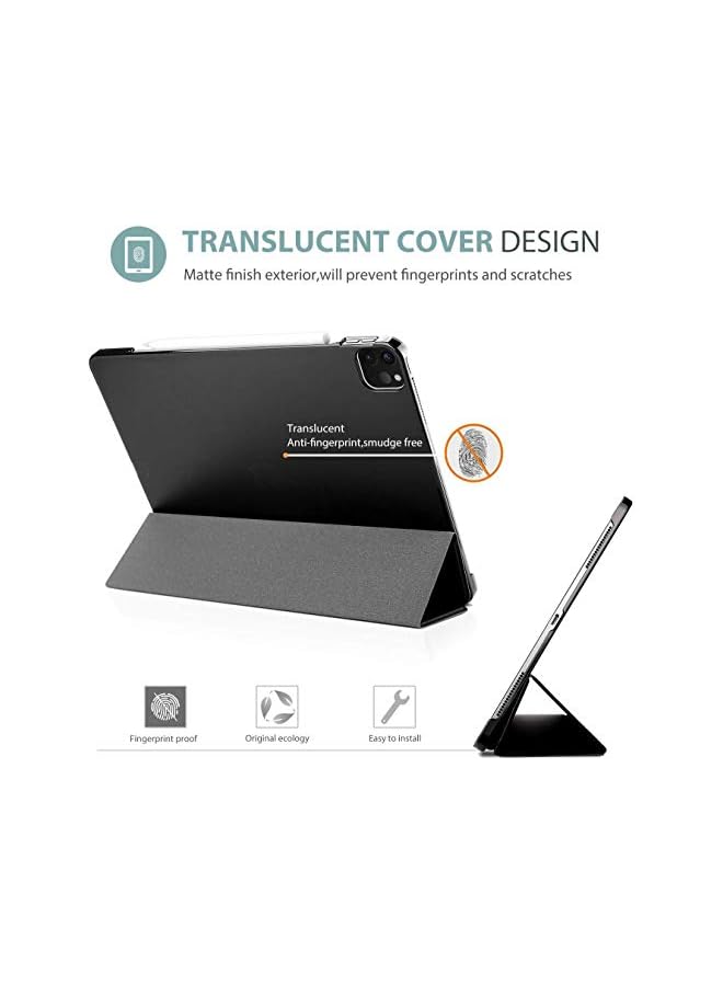 Procases iPad Pro 11 Inch Case 2022/2021 / 2020/2018, Slim Stand Hard Back Shell Smart Cover for iPad Pro 11 Inch 4th Generation 2022 / 3rd Gen 2021/ 2nd Gen 2020 / 1st Gen 2018 -Shadowblack - Image 4