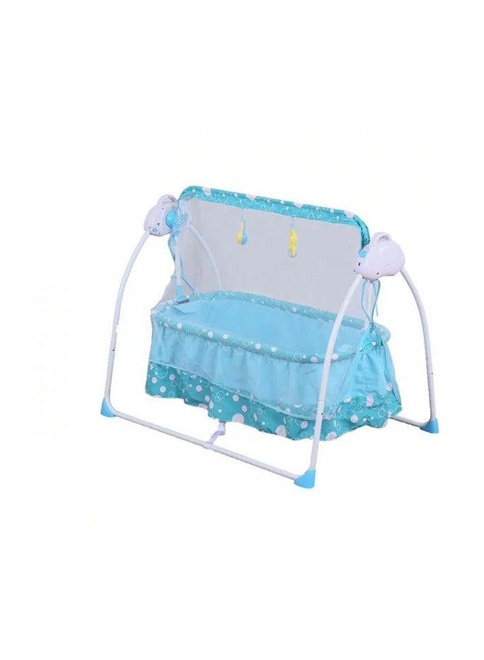 Newborn Baby Swing Cradle With Mosquito Net Baby Cot  - Image 1