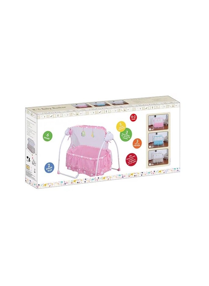 Newborn Baby Swing Cradle With Mosquito Net Baby Cot  - Image 2