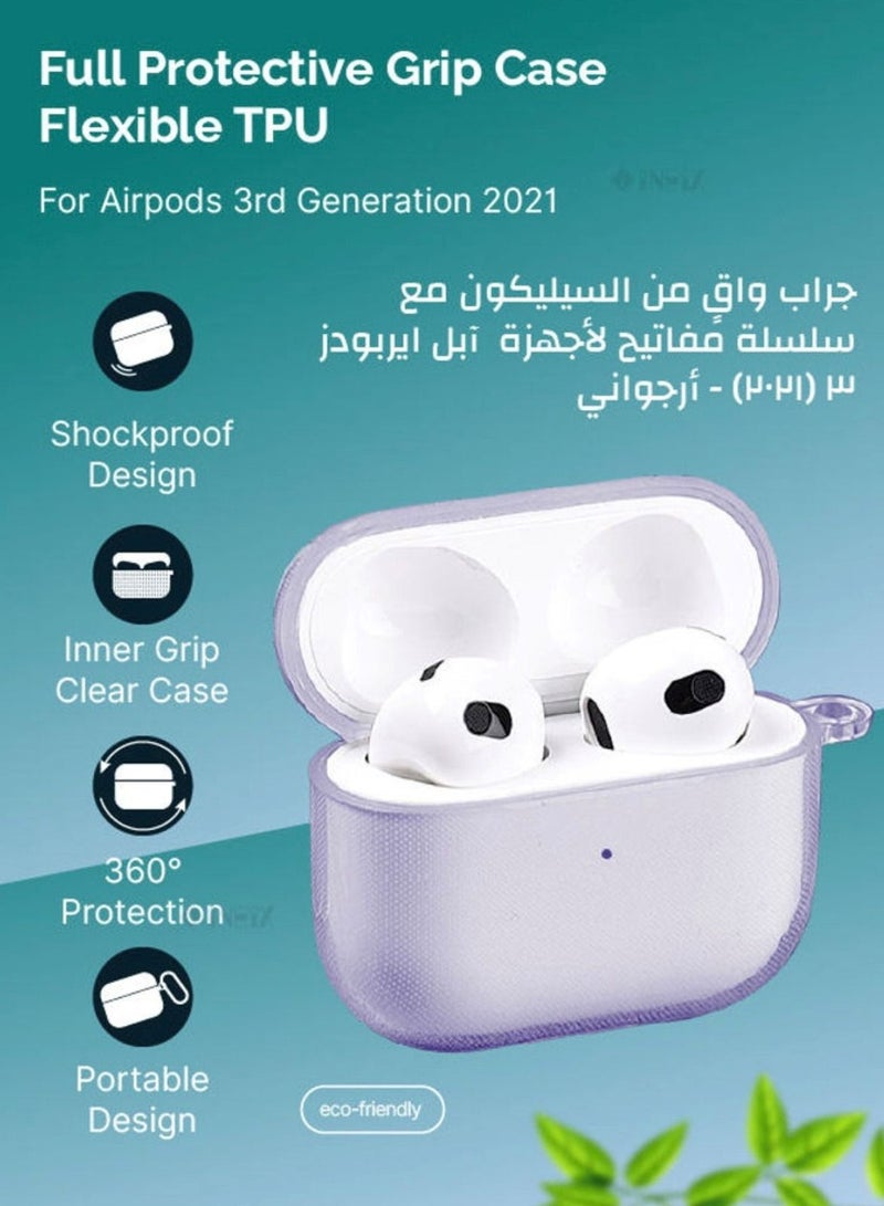 Aimax Protective Case Compatible with AirPod 3G  (3rd Gen) Color purple - Image 3
