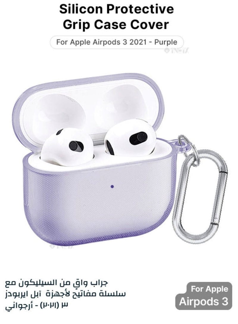 Aimax Protective Case Compatible with AirPod 3G  (3rd Gen) Color purple - Image 2