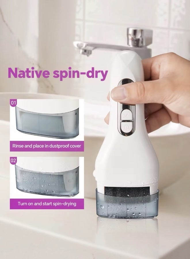 Lifenpure Rechargeable Electric Callus Remover for Feet Pedicure Foot Scrubber And Dead Skin Remover Tool Smooth And Soft Feet Care White - Image 2