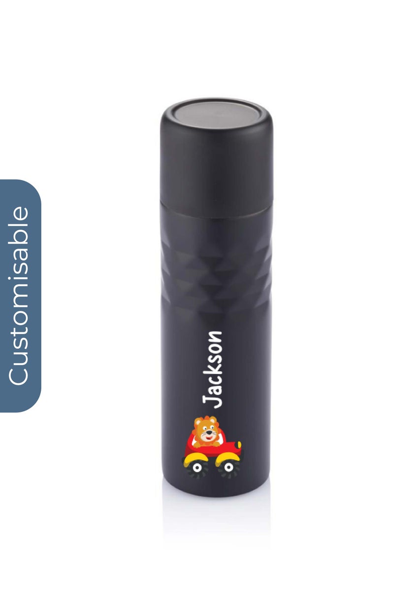 Personalised 500 ml Mosa stainless steel Flask Black
