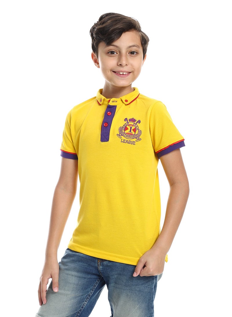 Caesar Boys Collared Neck Polo Shirt - Image 2