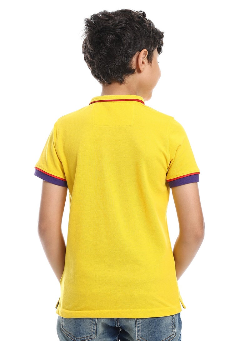 Caesar Boys Collared Neck Polo Shirt - Image 3