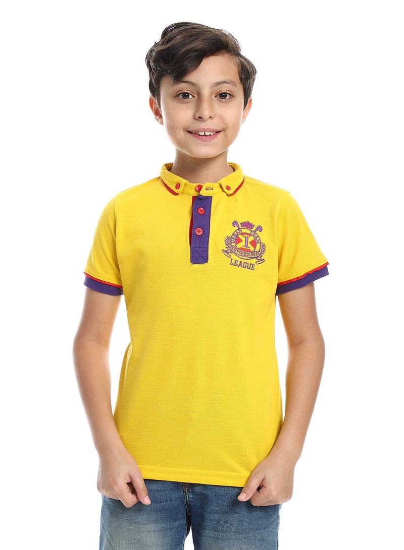 Caesar Boys Collared Neck Polo Shirt - Image 1