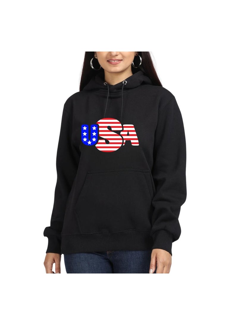 PRINTSHOP4ME USA Printed Women's Hoodies–Full Sleeve,Soft Cotton Fabric|Comfortable&Stylish|Casual Hoodies For Everyday Wear|Hoodies For Women - Image 1