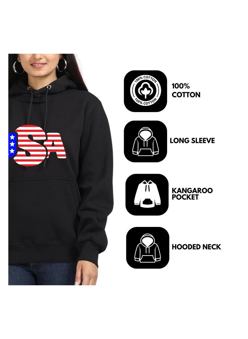 PRINTSHOP4ME USA Printed Women's Hoodies–Full Sleeve,Soft Cotton Fabric|Comfortable&Stylish|Casual Hoodies For Everyday Wear|Hoodies For Women - Image 2