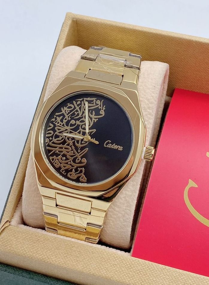 كاترك ساعة يد كوارتز مقاومة للماء بعقارب للرجال