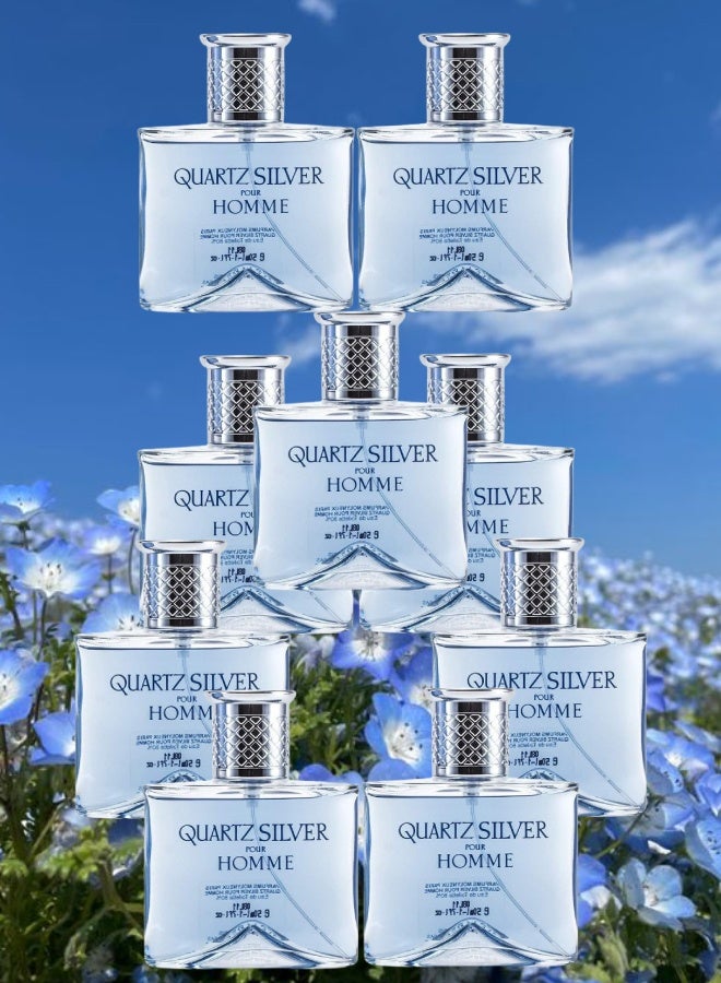 مولينو 9 قطع عطر كوارتز سيلفر بور هومي 50مل - Image 1