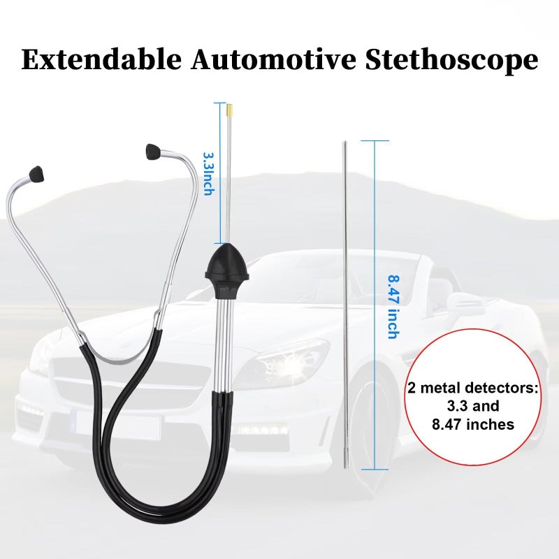 BFXM Car Mechanic Stethoscope, Automotive Stethoscope Engine Diagnostic Tool, Automotive Tools Universal for Car Truck SUV Motorcycle RV - Image 3