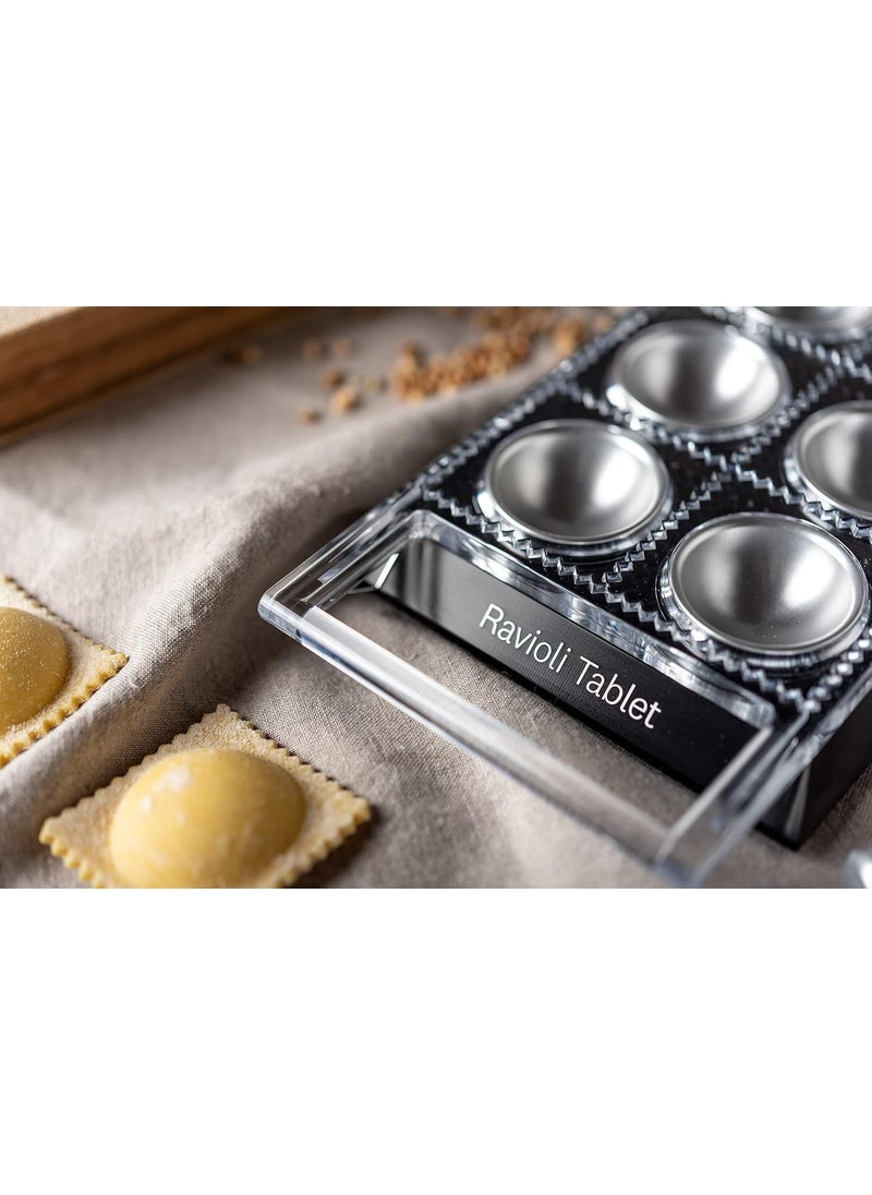 MARCATO Marcato Design Atlas Tablet Pasta Maker Made in Italy Black Makes 10 Raviolis  - Image 3