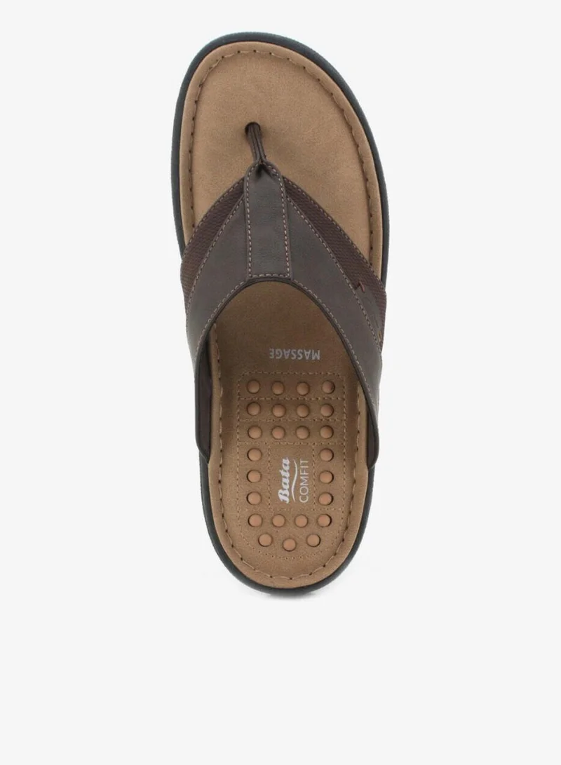 Bata Brown Comfort Casual Sandals for Men | Best Price UAE