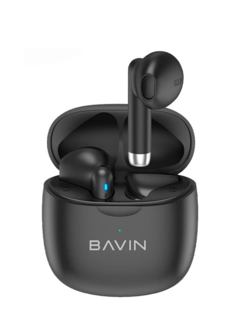 BAVIN BA19 Wireless Earbuds Active Noise Reduction Headphones With Touch Control Immersive Audio Sound Bluetooth Earphones for Sports w/ IPX5 Sweat Proof Earbuds Compatible For Android/IOS/Windows