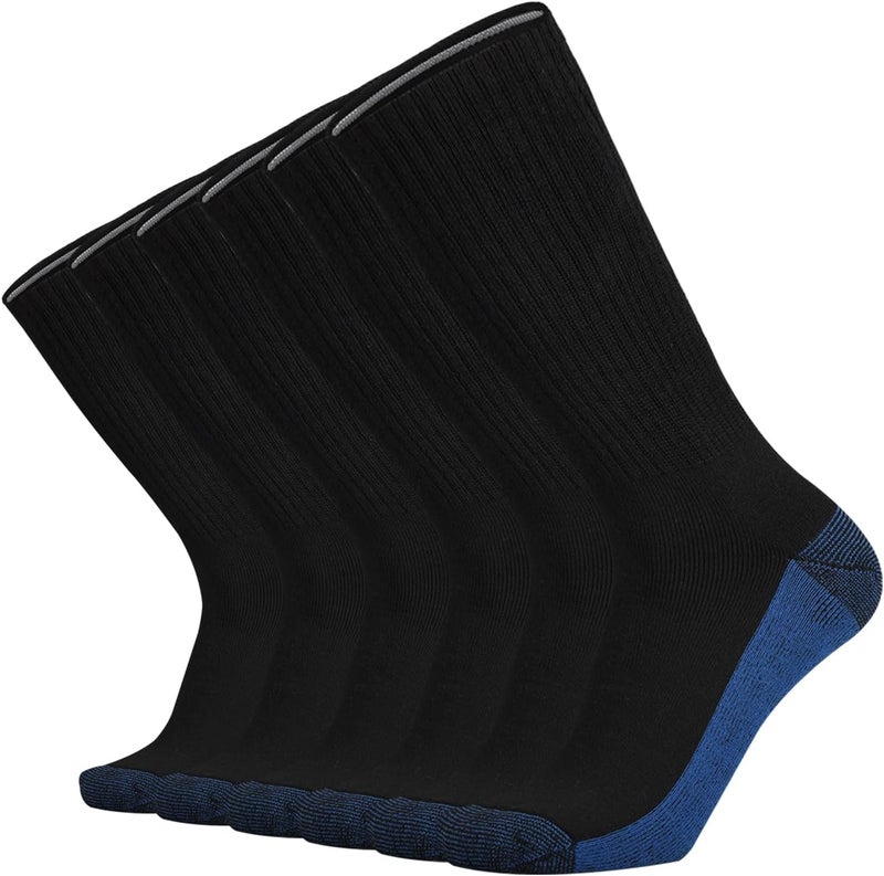 MM Men's Cotton Full Thick Cushion Crew Socks Moisture Control Heavy Duty Work Boot Warm Thermal Anti Wicking Sweat Blisters - Image 1
