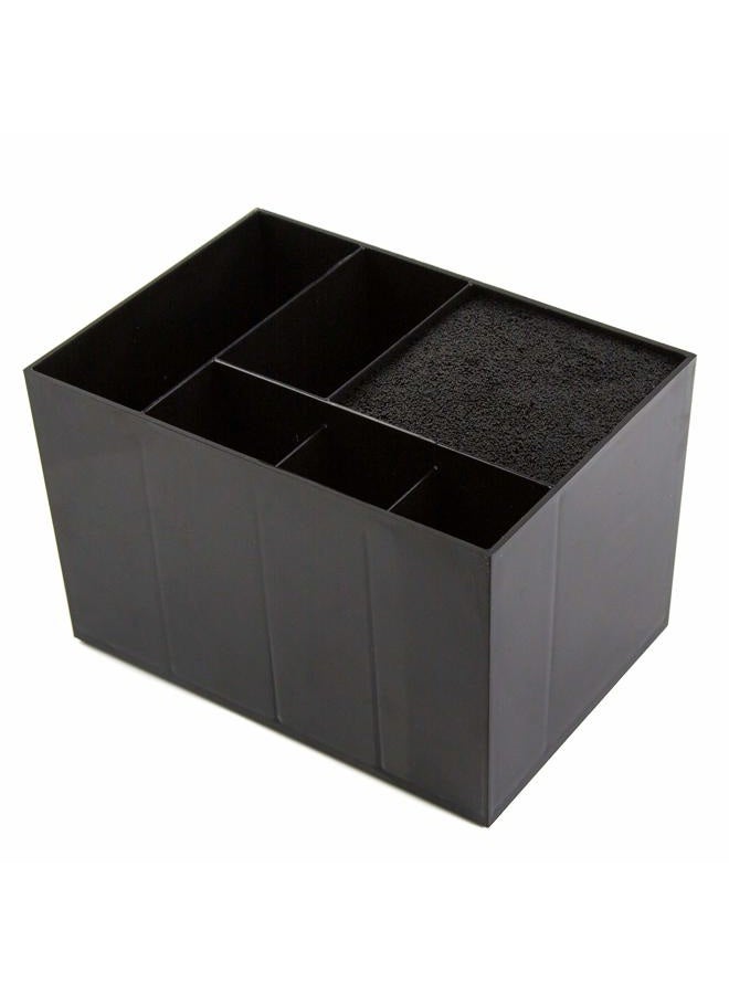 Salon Supply Co Hair Dresser Organizer - Shear Holder for Stylist - Hairstylist Organizer for Station - Scissor Holder Box - Hairstylist Accessories - Holder for Scissors (Black) - Image 3