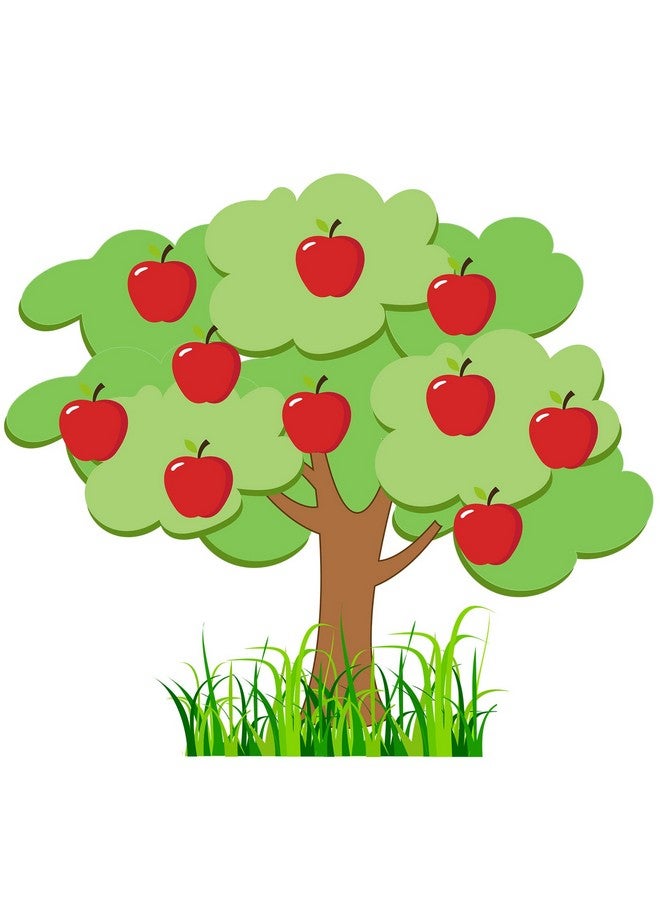 Nosiny Classroom Tree Bulletin Board Set Fall Church Tree Bulletin Board Cutouts Autumn Classroom Tree Wall Decor Seasonal Apples Tree For Home Elementary School Teacher Chalkboard Supplies  - Image 1