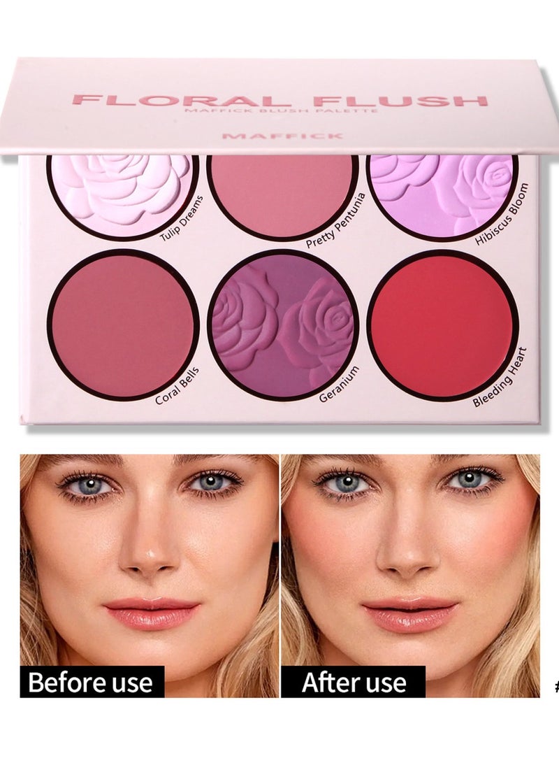 Maffick 8-Color Blush Palette,Eyeshadow Palette-Matte Pearl Finish for Diversified Vibrant Looks - Image 1