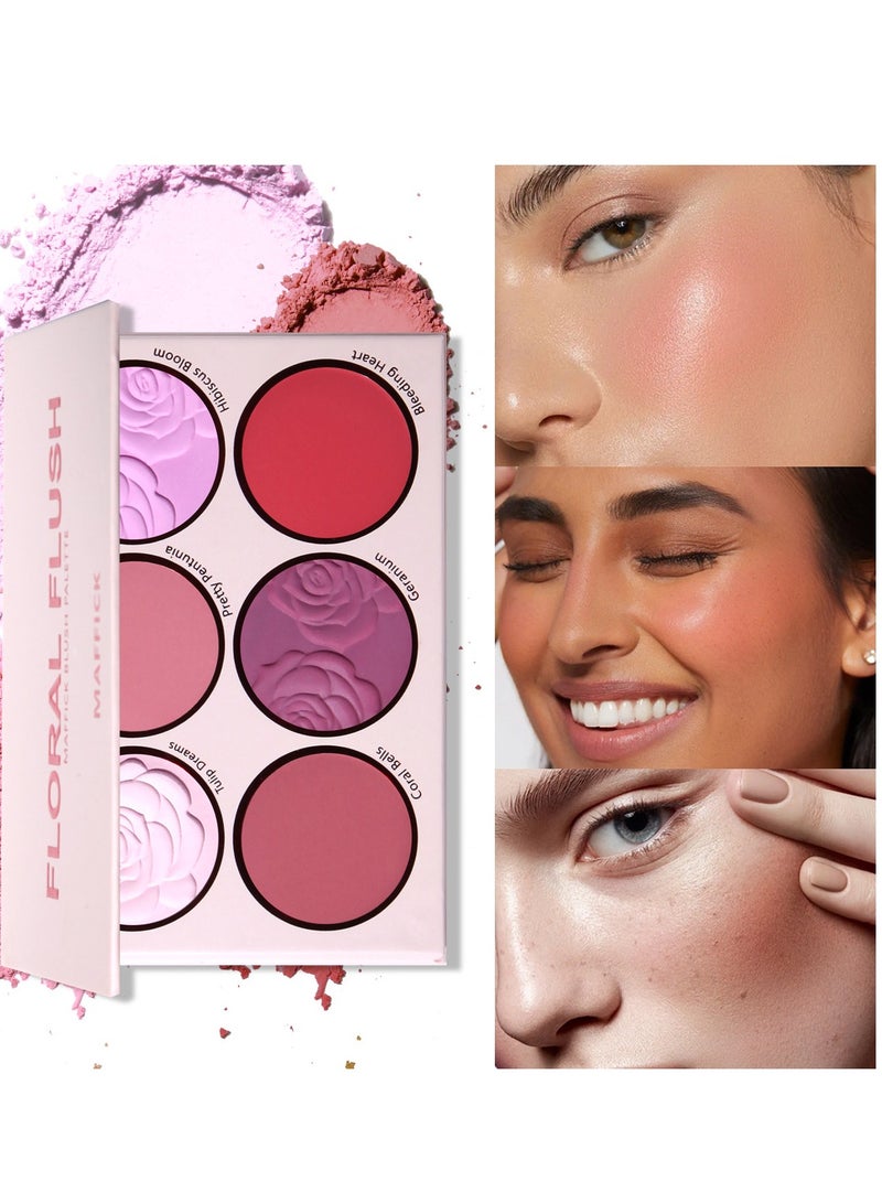 Maffick 8-Color Blush Palette,Eyeshadow Palette-Matte Pearl Finish for Diversified Vibrant Looks - Image 3
