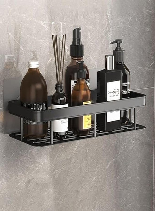 MagicMonk 1-Pack Aluminium Self Adhesive Bathroom Shelf Organizer – Wall Mounted, Organiser Without Drill, e Rack Holder Stand for Bathroom, Kitchen Accessories - Large Capacity Rustproof - Image 1