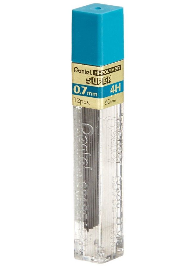 Pentel رصاص هيبوليمر 0.7 مم متوسط 4H أسود (Pen504H) - Image 2