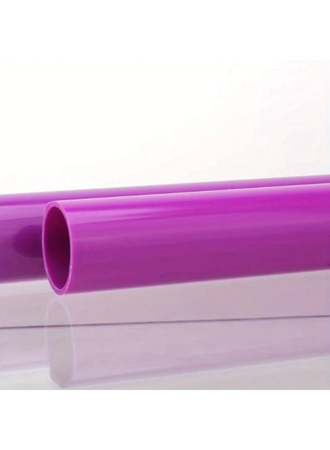 قطعتان من أنبوب PVC البنفسجي مقاس 32 ملم (19.69 بوصة) ملحقات ري الحدائق أنبوب بلاستيكي - Image 3