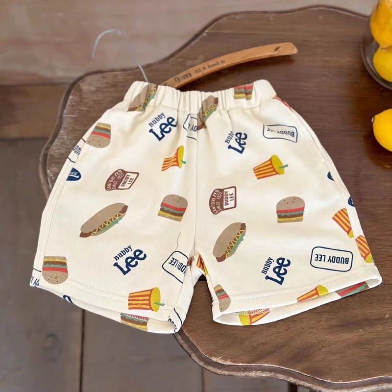 Boys' Shorts, Fashionable Kidsren'S 2025 Pants, Baby'S Five-Point Pants, Kidsren'S All-Over Printed Mid-Pants, Women'S Loose Pants - Image 1