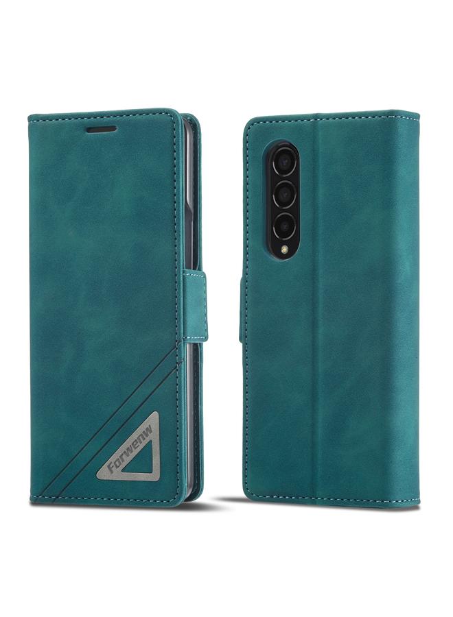 The Bros Case For Samsung Galaxy Z Fold4 Dual-side Buckle Leather Phone Case