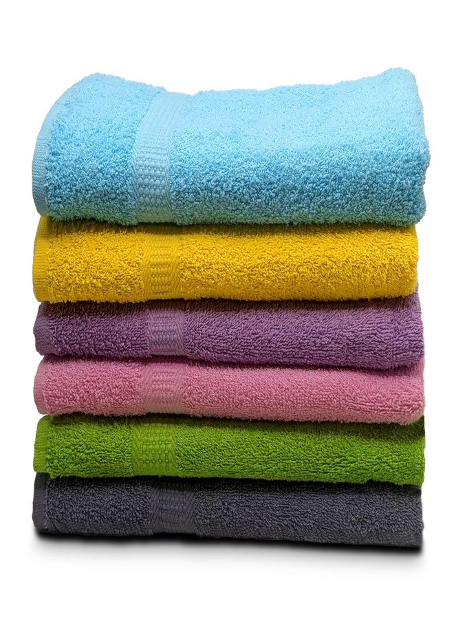 ZUPERIA 6-Pack Bath Towels - 30" x 60" - Ultra Soft 100% Cotton Large Bath Towels- Highly Absorbent for Bathroom, Pool, Gym, Spa, and Hotel Use (Colors Variety) - Image 2