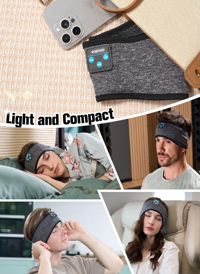 Voerou Sleep Headphones Wireless Bluetooth Headband, Sweat Resistant Sports Headband with Ultra-thin Stereo Speakers for Side Sleepers Sleeping Workout Yoga Running Meditation Unique Gifts Cool Gadget - Image 5