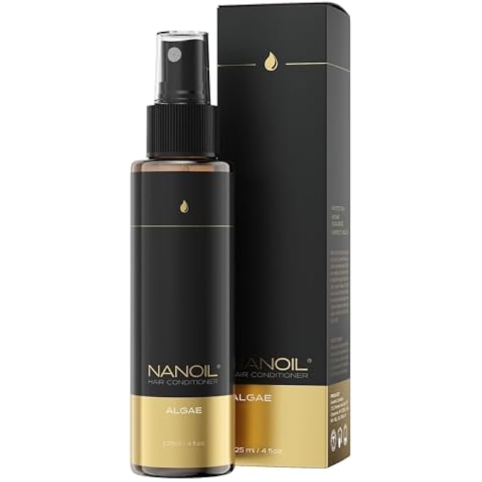 NANOIL HAIR CONDITIONER 125ML - BI-PHASE HAIR CONDITIONER, PROFESSIONAL CARE FOR ALL HAIR TYPES, HAIR REPAIR, HYDRATION AND SOFTNESS (ALGAE) - Image 1