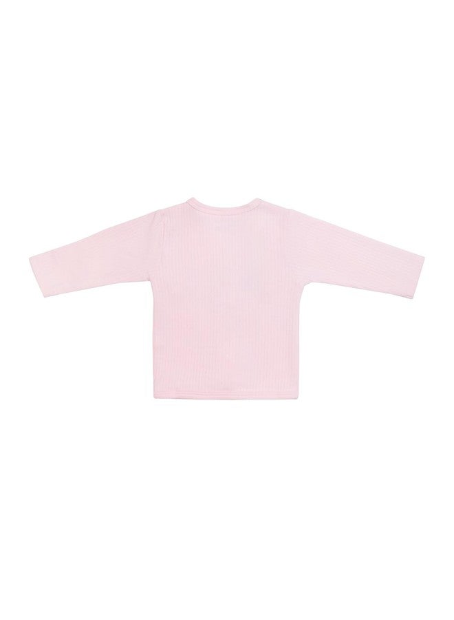 BODYCARE Unisex Baby Thermal Top & Bottom Set (New Born to 18 Months) (1, Pink, 0-3) - Image 2