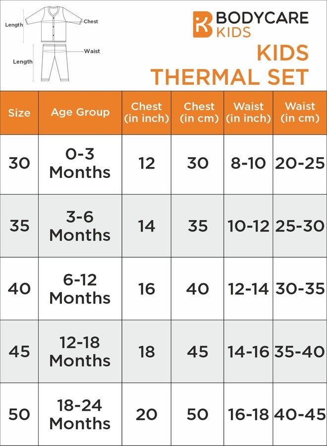 BODYCARE Unisex Baby Thermal Top & Bottom Set (New Born to 18 Months) (1, Pink, 0-3) - Image 4