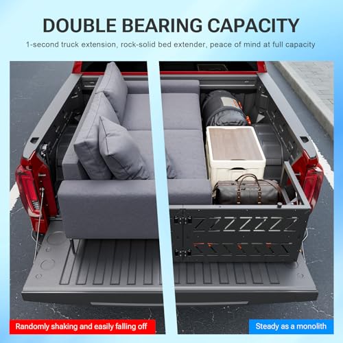 SZYANG Tailgate Extender Compatible with 2019-2026 Chevy Silverado GMC Sierra 1500 Bed Extension Replacement for 2019-2026 Chevy Silverado Accessories - Image 3