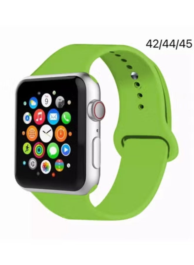 GULFLINK Silicon Watch Band 42/44/45mm For iWatch 7/SE/6/5/4/3/2/1 Green