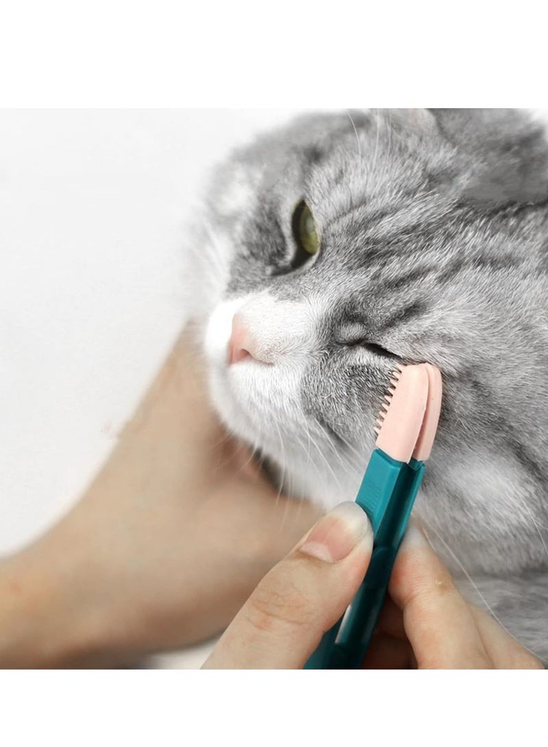 Pet Eye Grooming Clip - Gentle Bristle Brush - Stain Removal and Eye Care for Cats and Dogs - Image 1