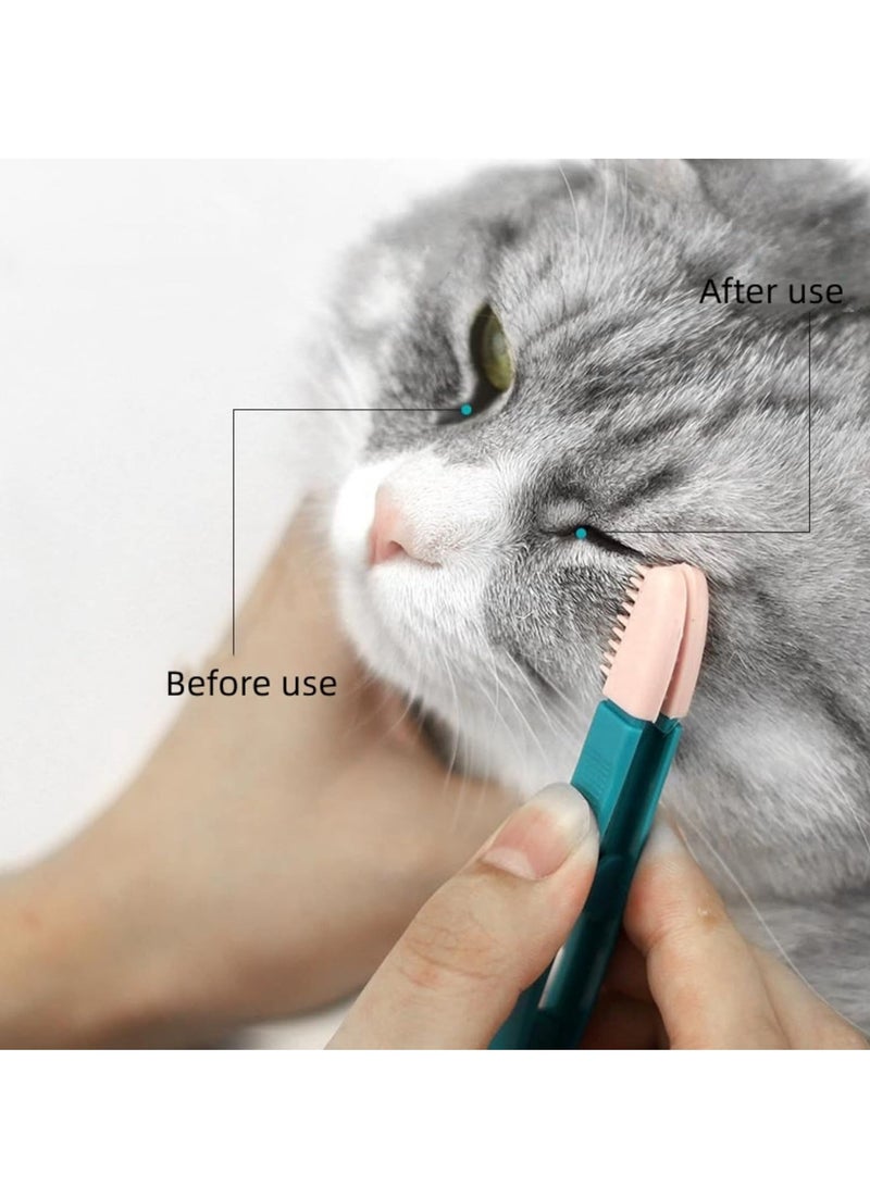Pet Eye Grooming Clip - Gentle Bristle Brush - Stain Removal and Eye Care for Cats and Dogs - Image 4