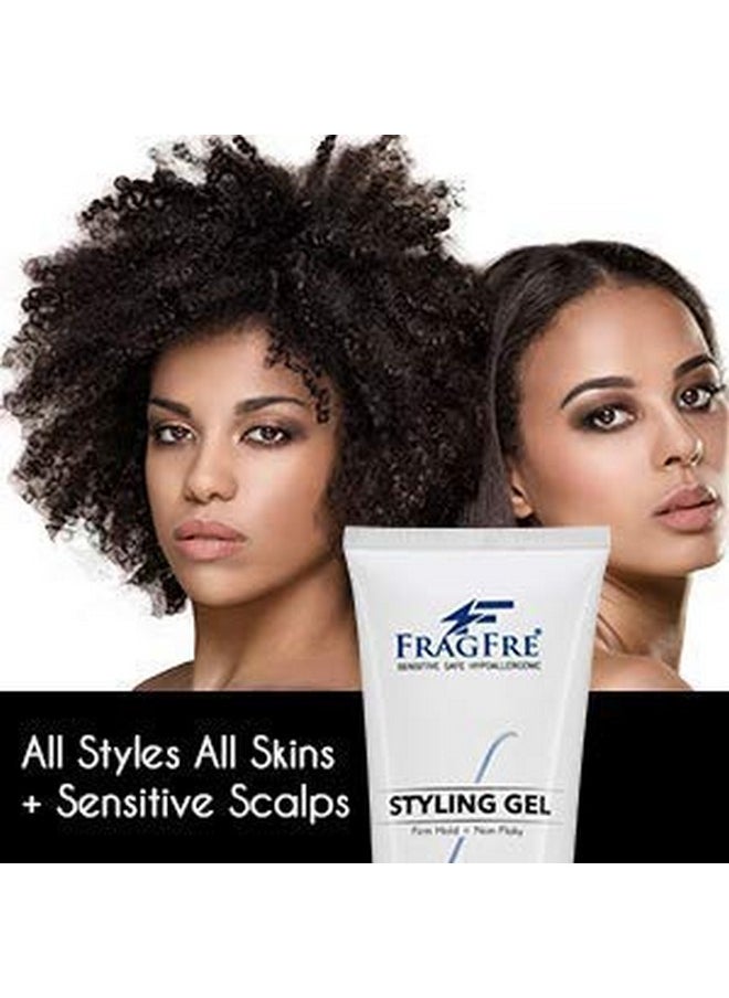 FRAGFRE Firm Hold Hair Gel Fragrance Free 8 Oz Strong Styling Gel For Aggressive Hair Styles Paraben Free Hypoallergenic Sensitive Formula Nonirritating Vegan No Gluten/Cruelty (1 Pack)  - Image 5
