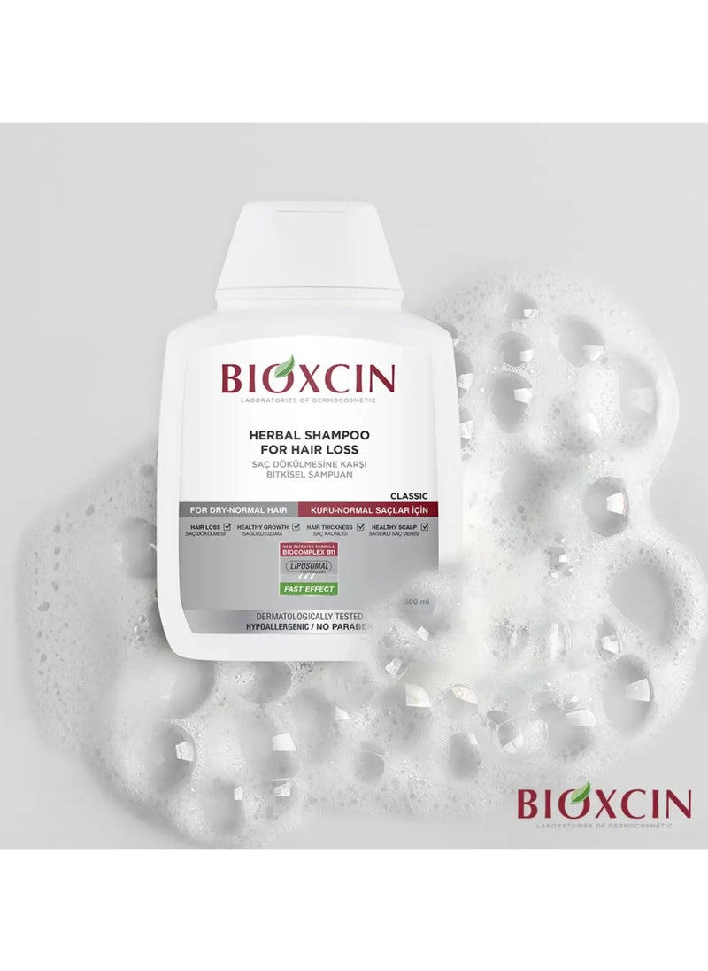 BIOXCIN - HERBAL SHAMPOO FOR HAIR LOSS FOR DRY NORMAL HAIR 300 ML - Image 1