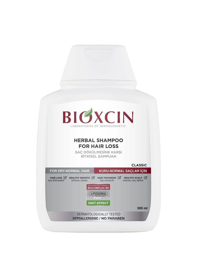 BIOXCIN - HERBAL SHAMPOO FOR HAIR LOSS FOR DRY NORMAL HAIR 300 ML - Image 1