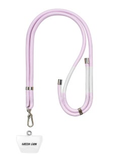 GREEN LION Crossbody Lanyard 160cm / Mobile Phone Compatible / Hands-Free / Tangle-Free / Comfortable to Wear/Padded Strap / Soft and Durable Phone Strap / Safe and Secure Lanyard - Pink  - Image 1
