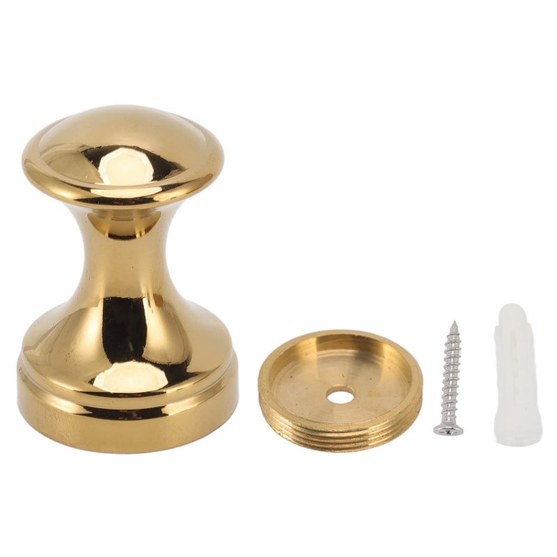 Gold Wall Mount Durable Single Robe Hook for Coats Towels Bathroom Barber Store - Image 2