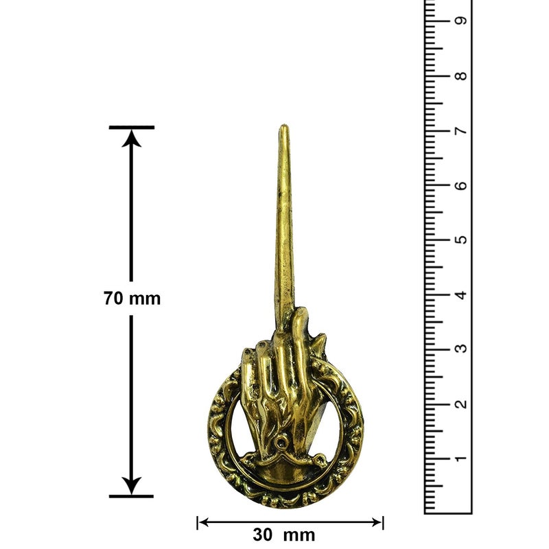 Mahi Men's Game of Thrones Antique Golden Hand of The King Pin 7Cm Brooch - Image 2