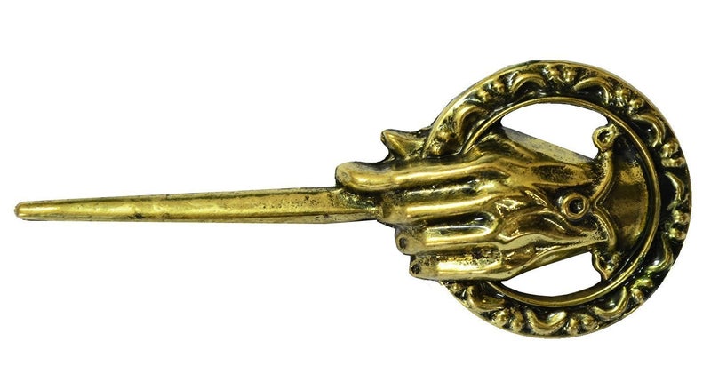 Mahi Men's Game of Thrones Antique Golden Hand of The King Pin 7Cm Brooch - Image 1