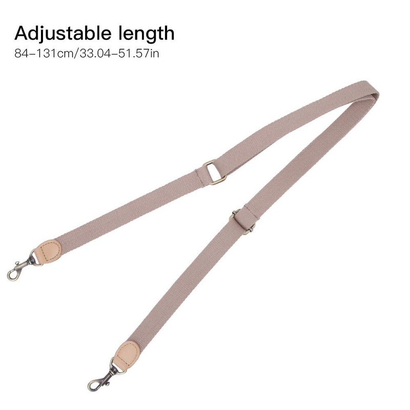 Adjustable Leather Crossbody Bag Strap With Metal Fittings Green Durable Split Leather - Image 5