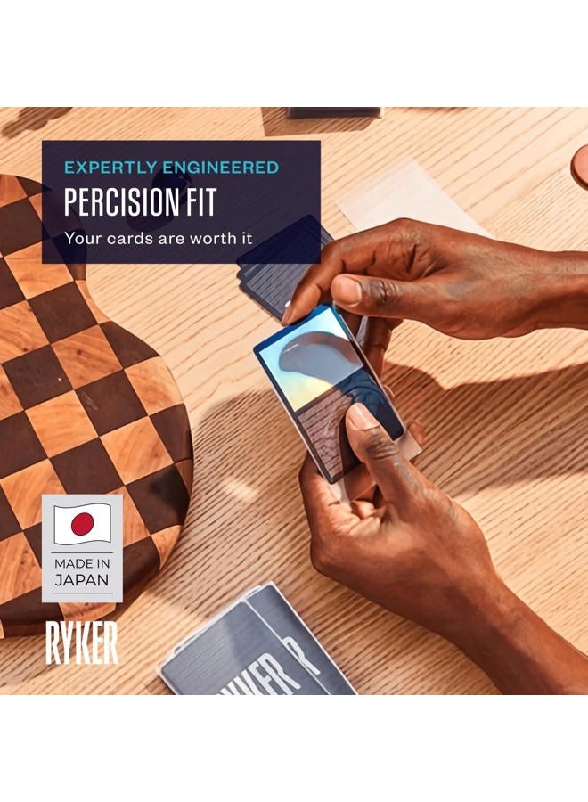 Ryker أكمام بحجم أمريكي قياسي - أكمام بطاقات التداول، أكمام ألعاب الورق وأكمام ألعاب الطاولة (100 قطعة، شفاف، 56x87 مم) - Image 3